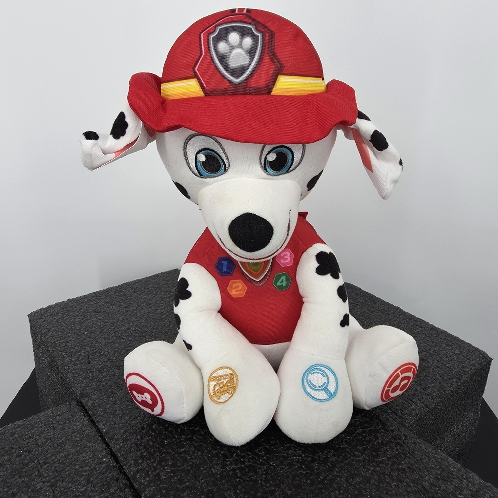VTech PAW Patrol Marshall Learning Plush White Red